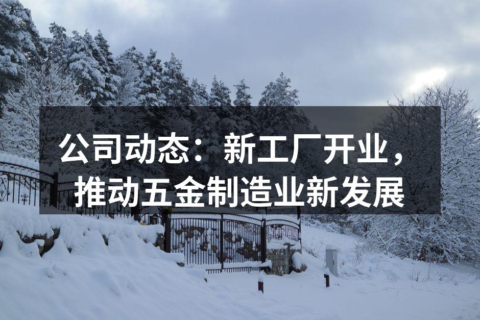 新工厂外景，现代化设施一览无余
